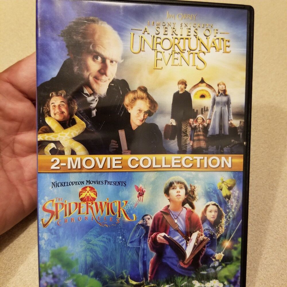 Lemony Snickets a series of unfortunate events & Spiderwick Chronicles 2 DVD set